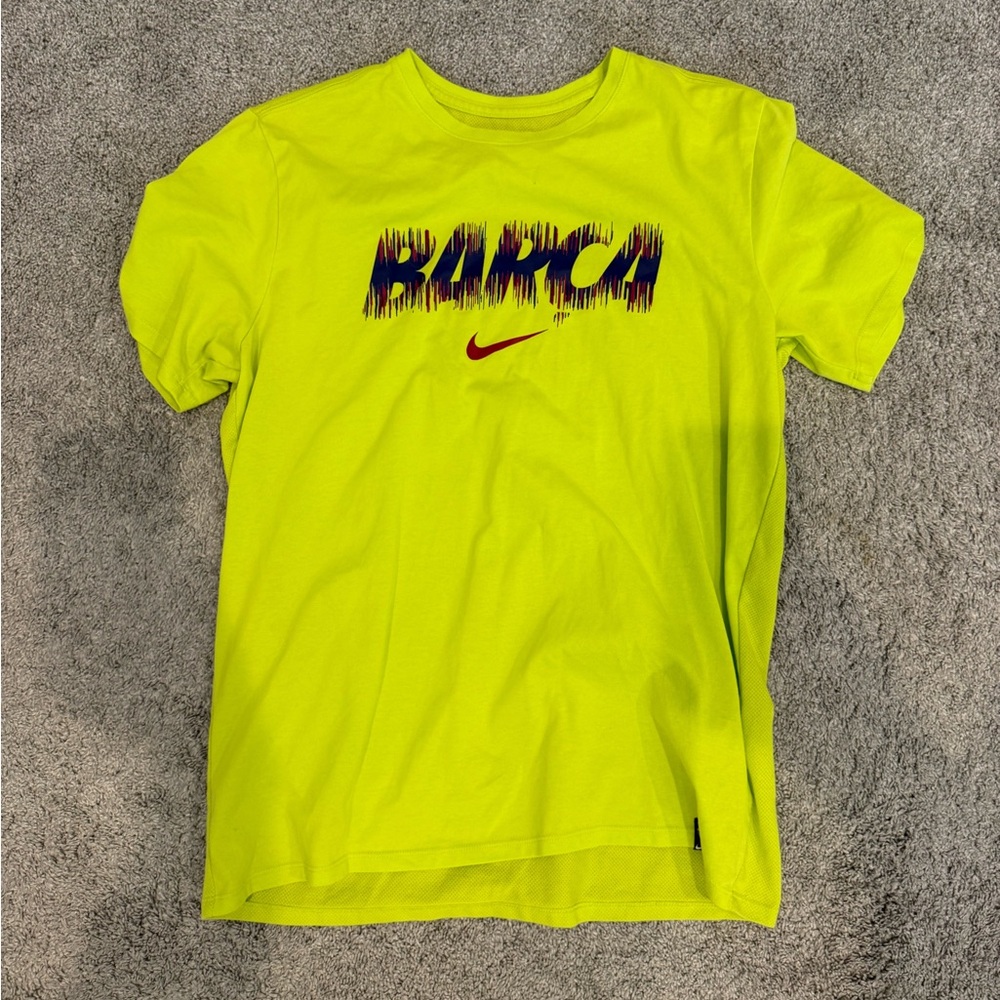 Nike Barca Neon Yellow Graphic Tee